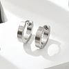Tarnish Resistant 202 Stainless Steel Huggie Hoop Earrings EJEW-O087-09A-P-2