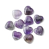 Natural Amethyst Heart Palm Stone G-YW0001-52B-1