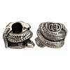 2Pcs Brass European Beads KK-FH0008-13AS-1