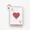 Alloy Enamel Pendants X-ENAM-O035-19G-B-1