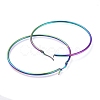 304 Stainless Steel Big Hoop Earrings EJEW-G260-02G-M-2