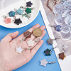 Star Gemstone Pendant Decoration HJEW-AB00334-3