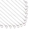 Brass Cable Chains Necklace Making MAK-PH0004-16-1