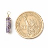 Natural Lepidolite Pendants PALLOY-JF01453-09-3