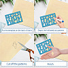 Acrylic Earring Handwork Template DIY-WH0359-035-3