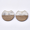 Resin & Wood Pendants X-RESI-T023-11I-2