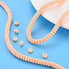 Handmade Polymer Clay Beads Strands CLAY-N008-32-7