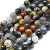 Natural Eagle Eye Stone Beads Strands G-K245-A09-02-1