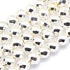 Electroplate Non-magnetic Synthetic Hematite Beads Strands G-L485-03B-S-1