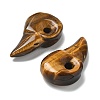 Natural Tiger Eye Carved Pendants G-H089-01C-2