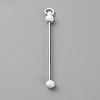 Iron Bar Beadable Keychain for Jewelry Making DIY Crafts IFIN-SZC0005-01A-06-1
