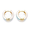 Brass Huggie Hoop Earrings EJEW-S209-07C-3