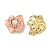 Brass Micro Pave Clear Cubic Zirconia Pendants KK-H265-06G-2