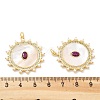 Brass Micro Pave Cubic Zirconia Pendants KK-Z098-23G-3