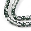 Baking Paint Transparent Glass Beads X1-DGLA-N011-4mm-07-3