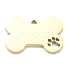 Ion Plating(IP) 304 Stainless Steel Pet Pendants STAS-B016-04G-2