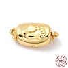 Rack Plating 925 Sterling Silver Bayonet Clasps STER-G038-16G-1
