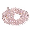 Transparent Electroplate Glass Beads Strands GLAA-F029-2mm-D26-2
