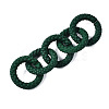 Spray Painted CCB Plastic Linking Rings CCB-Q091-010B-4