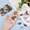 60Pcs 2 Colors Alloy Connector Rhinestone Settings FIND-DC0004-17-3