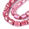 Anti-Tarnish Electroplate Glass Beads Strands EGLA-N027-03A-12-3