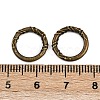 Tibetan Style Alloy Linking Rings TIBE-B003-06AB-3