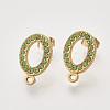 304 Stainless Steel Stud Earring Findings STAS-T052-03G-10-1