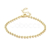 Rack Plating Brass Ball Chain Bracelets for Women BJEW-G676-01A-G-1