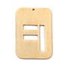 Ion Plating(IP) 304 Stainless Steel Pendants STAS-K216-49F-G-3