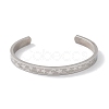 Non-Tarnish 304 Stainless Steel Star Cuff Bangles BJEW-F464-P-01-1