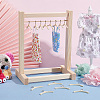 AHADEMAKER 30Pcs Miniature Wood Doll Clothes Hangers DOLL-GA0001-08-4