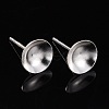 925 Sterling Silver Ear Stud Findings STER-K167-043E-S-4