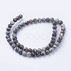 Natural Netstone Round Beads Strands G-G735-90-6mm-3