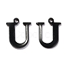 304 Stainless Steel Alphabet Charms STAS-H122-U-EB-1