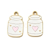 304 Stainless Steel Enamel Pendants X1-STAS-G360-04G-02-1