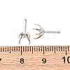 304 Stainless Steel Stud Earring Findings STAS-B091-02B-06P-3