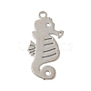 Brass Etched Metal Embellishments Pendants KKC-D001-03P-1