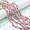 Natural Madagascar Rose Quartz Beads Strands G-O187-01-4