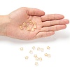 Spray Painted Transparent Glass Beads GLAA-FS0001-01B-7