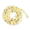 Electroplate Glass Beads Strands GLAA-Q101-03A-HP01-2