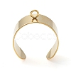 Ion Plating(IP) 304 Stainless Steel Open Cuff Finger Ring Components X-STAS-WH0029-40B-G-2