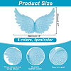 ARRICRAFT 36Pcs 6 Colors Plastic Angel Wings Ornament DIY-AR0002-99B-2