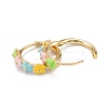 Brass Enamel Clip-on Earrings EJEW-D274-06G-2