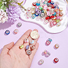 120Pcs Resin European Beads RPDL-PA0001-02-3