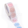Flat Round Paper Thank You Stickers DIY-C042-12G-4