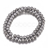 PVD Vacuum Plating Magnetic Synthetic Hematite Beads Strands G-I276-02-6mm-2