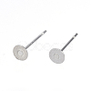 Non-Tarnish 304 Stainless Steel Stud Earring Findings A-STAS-D448-088P-4mm-1