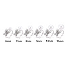 Butterfly Brass Micro Pave Clear Cubic Zirconia Cuff Ring Settings KK-T076-54P-4