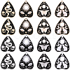 32Pcs 8 Styles Alloy Enamel Pendants ENAM-SC0005-13B-1
