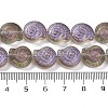 Electroplate Glass Beads Strands EGLA-F164-HR03-4